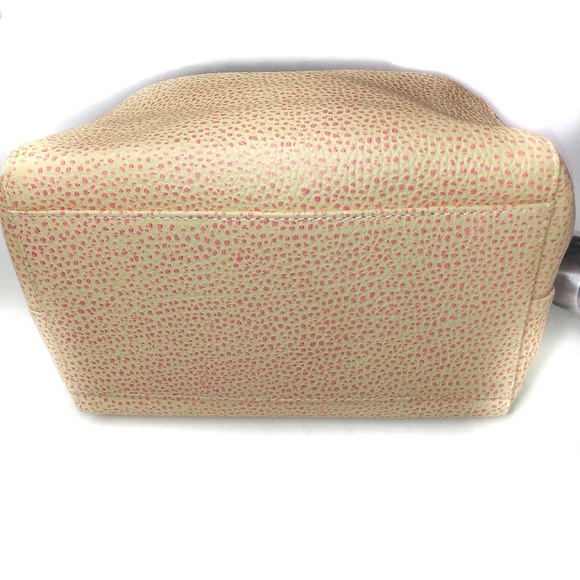 🛑SOLD🛑Latico Cream & Pink Pebble Leather Satchel - Picture 5 of 8
